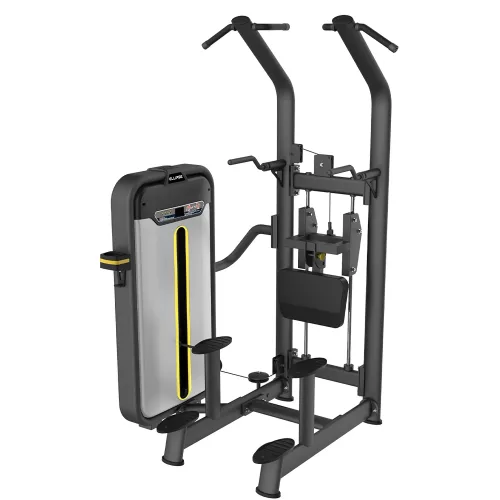 machine de musculation tractions et dips assisté pour le travail des dorsaux, triceps, et pectoraux SP009 sport line ellipse home atletisport